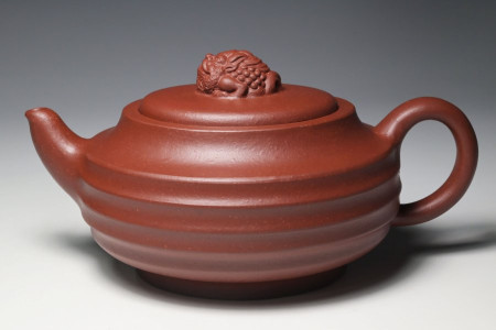 韓洪波手製‧金蟾系列~蟾宮懷寶壺f